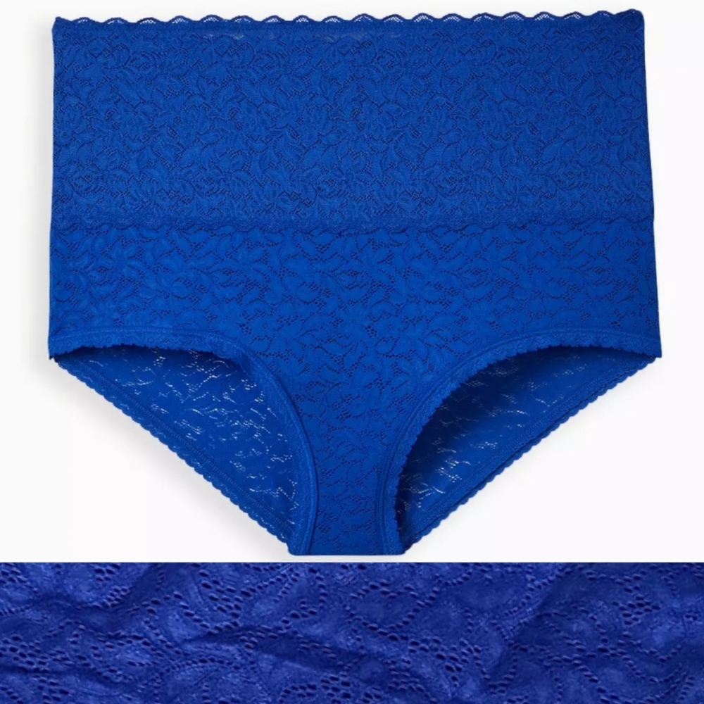 TORRID 4-Way Stretch Lace High-Rise Brief Panty - Picture 2 of 4